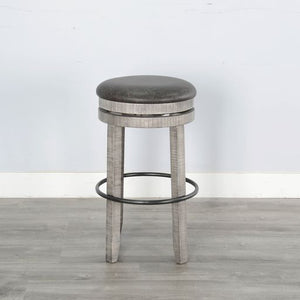 Alpine - Swivel Stool With Cushion Seat