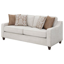 Load image into Gallery viewer, Christine - Upholstered Sloped Arm Sofa - Beige