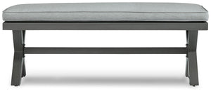 Elite Park - Gray - Bench With Cushion