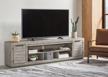 Load image into Gallery viewer, Naydell - Gray - XL TV Stand w/Fireplace Option