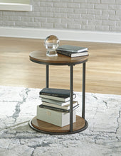 Load image into Gallery viewer, Fridley - Brown / Black - Round End Table