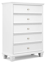 Load image into Gallery viewer, Fortman - White - Five Drawer Chest