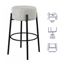 Load image into Gallery viewer, Cole - Counter Stool - Black / White