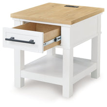 Load image into Gallery viewer, Ashbryn - White / Natural - Rectangular End Table