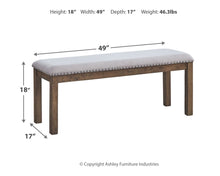 Load image into Gallery viewer, Moriville - Beige - Upholstered Bench