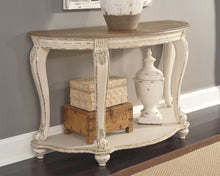 Load image into Gallery viewer, Realyn - White / Brown - Sofa Table