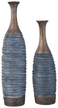 Load image into Gallery viewer, Blayze - Antique Gray / Brown - Vase Set (Set of 2)