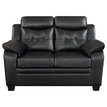 Load image into Gallery viewer, Finley - Upholstered Padded Arm Tufted Loveseat - Black