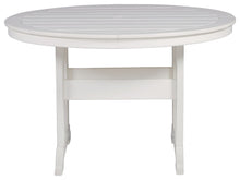 Load image into Gallery viewer, Crescent Luxe - White - Round Dining Table W/Umb Opt