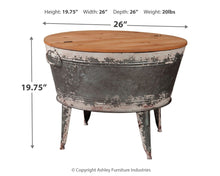 Load image into Gallery viewer, Shellmond - Metallic / Brown / Beige - Accent Cocktail Table