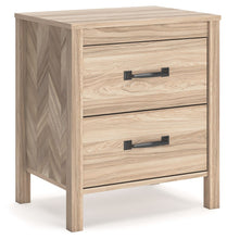 Load image into Gallery viewer, Battelle - Tan - Two Drawer Night Stand