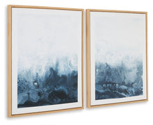 Load image into Gallery viewer, Holport - Blue / White - Wall Art Set (Set of 2)