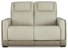 Load image into Gallery viewer, Battleville - Almond - PWR REC Loveseat/Adj Headrest