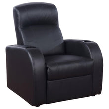 Load image into Gallery viewer, Cyrus - Upholstered Track Arm Recliner - Black