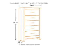 Load image into Gallery viewer, Brinxton - Charcoal - Five Drawer Chest