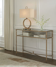 Load image into Gallery viewer, Cloverty - Aged Gold Finish - Sofa Table