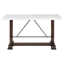Load image into Gallery viewer, Aldrich - Marble Top Counter Height Dining Table - White