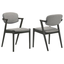 Load image into Gallery viewer, Stevie - Padded Wood Dining Arm Chair (Set of 2) - Black