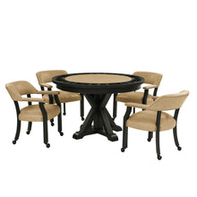 Load image into Gallery viewer, Rylie - Captains Chair - Black Finish With Sand Vegan Leather - Black