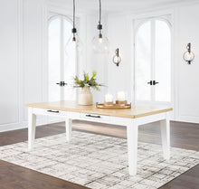 Load image into Gallery viewer, Ashbryn - White / Natural - Rectangular Dining Room Table