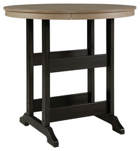 Load image into Gallery viewer, Fairen Trail - Black / Driftwood - Round Bar Table W/Umb Opt