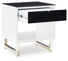 Load image into Gallery viewer, Gardoni - White / Black - Rectangular End Table