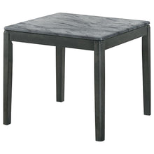 Load image into Gallery viewer, Mozzi - Square Faux Marble Side End Table - Gray And Black