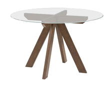 Load image into Gallery viewer, Wade - Table Round Glass Top - Dark Brown