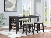 Load image into Gallery viewer, Elliston - 5 Piece Counter Height Dining Table Set - Dark Gray