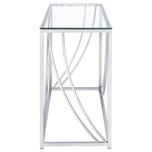 Load image into Gallery viewer, Lille - Glass Top Entryway Sofa Console Table Accents - Chrome