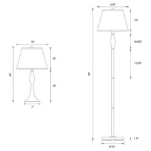 Load image into Gallery viewer, Griffin - 3 Piece Floor And Table Lamp Set Brushed Nickel - Brush Nickel