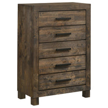 Load image into Gallery viewer, Woodmont - 5-Drawer Bedroom Chest - Rustic Golden Brown