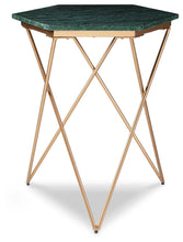 Load image into Gallery viewer, Engelton - Green / Gold - Accent Table