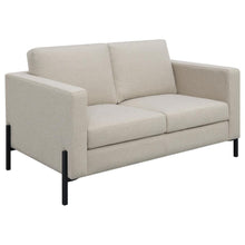 Load image into Gallery viewer, Tilly - Upholstered Track Arm Loveseat - Oatmeal