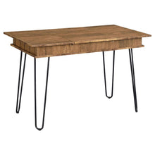 Load image into Gallery viewer, Sheeran - Writing Desk With Storage - Rustic Amber