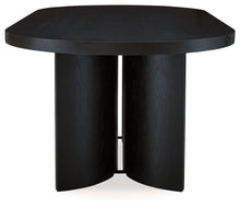 Load image into Gallery viewer, Rowanbeck - Black - Oval Dining Room Table