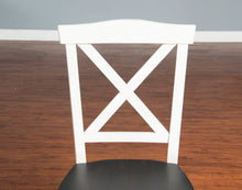 Load image into Gallery viewer, Carriage House - Crossback Chair - White / Dark Brown