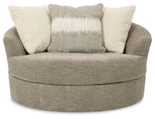 Load image into Gallery viewer, Creswell - Stone - Oversized Swivel Accent Chair
