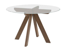 Load image into Gallery viewer, Wade - Table Round Glass Top - Dark Brown