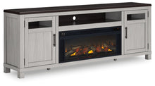 Load image into Gallery viewer, Darborn - Gray / Brown - 88&quot; TV Stand With Electric Infrared Fireplace Insert