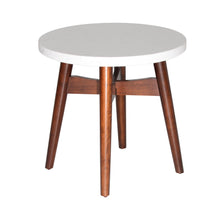 Load image into Gallery viewer, Serena - Silverstone Round End Table - White