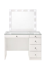 Load image into Gallery viewer, Morgan - Vanity Desk With Glass Top, Led Mirror &amp; Stool