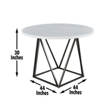 Load image into Gallery viewer, Ramona - Marble Top Round Dining Table - White