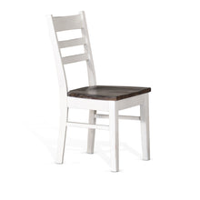 Load image into Gallery viewer, Carriage House - Ladderback Chair - White / Dark Brown