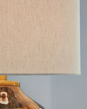 Load image into Gallery viewer, Jadstow - Black / Silver Finish - Glass Table Lamp