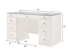 Load image into Gallery viewer, Avery - Vanity Desk With Glass Top