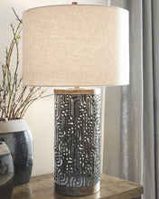 Load image into Gallery viewer, Dayo - Gray / Gold Finish - Metal Table Lamp