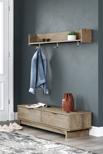 Load image into Gallery viewer, Oliah - Natural - Bench With Coat Rack