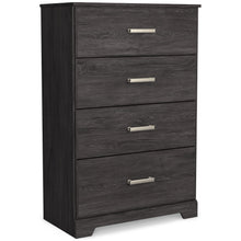 Load image into Gallery viewer, Belachime - Charcoal - Four Drawer Chest