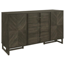 Load image into Gallery viewer, Kelly - 3-Drawer Storage Dining Sideboard Buffet - Dark Gray